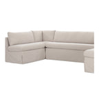 Fable Slipcover Dining Banquette U-Shape Beige 129 in.