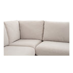 Fable Slipcover Dining Banquette U-Shape Beige 154 in.