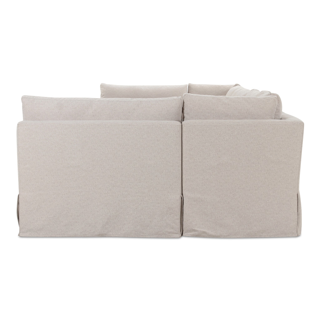 Fable Slipcover Dining Banquette U-Shape Beige 154 in.