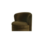 Dane Swivel Dining Chair Faux Green Mohair