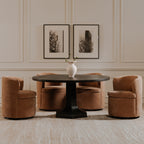 Dane Swivel Dining Chair Heritage Pink