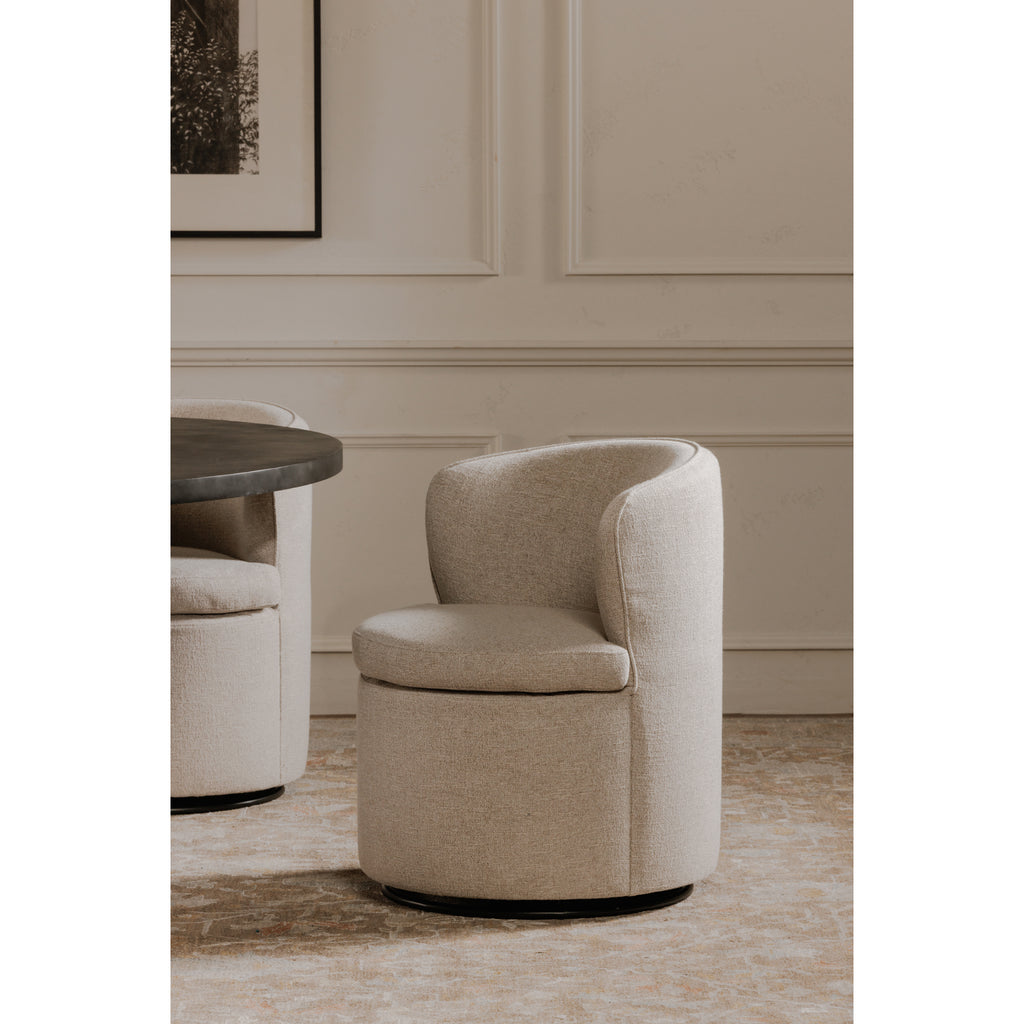Dane Swivel Dining Chair Oatmeal