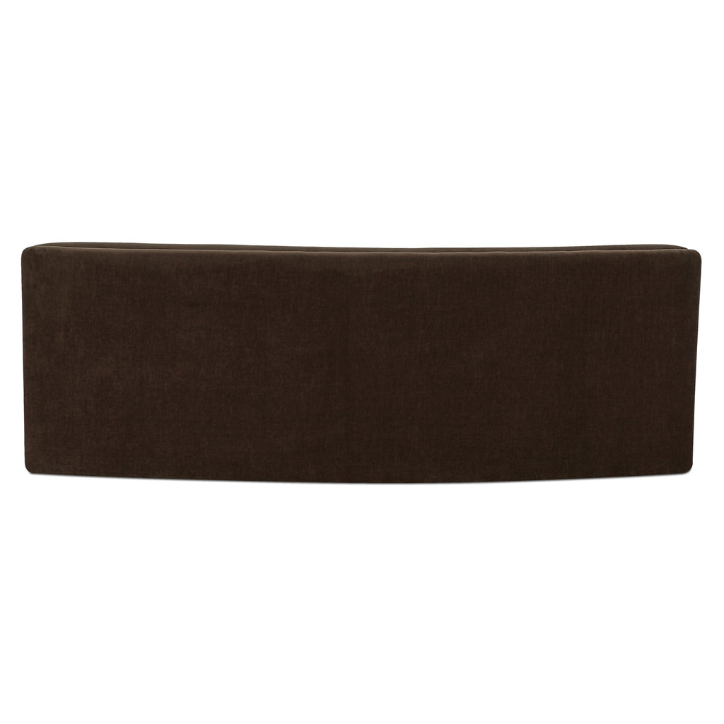 Naomi Concave Sofa Dark Brown