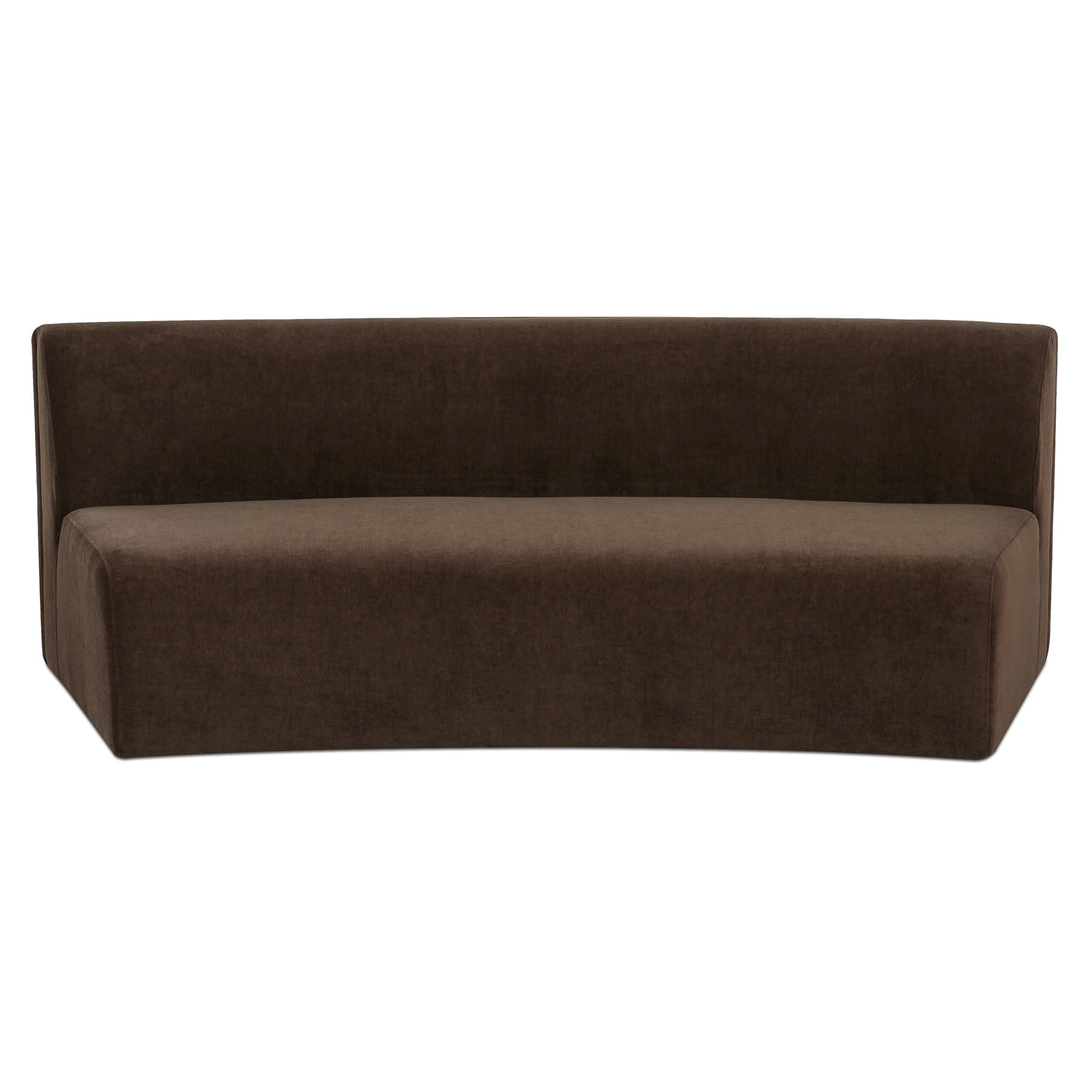 Naomi Concave Sofa Dark Brown