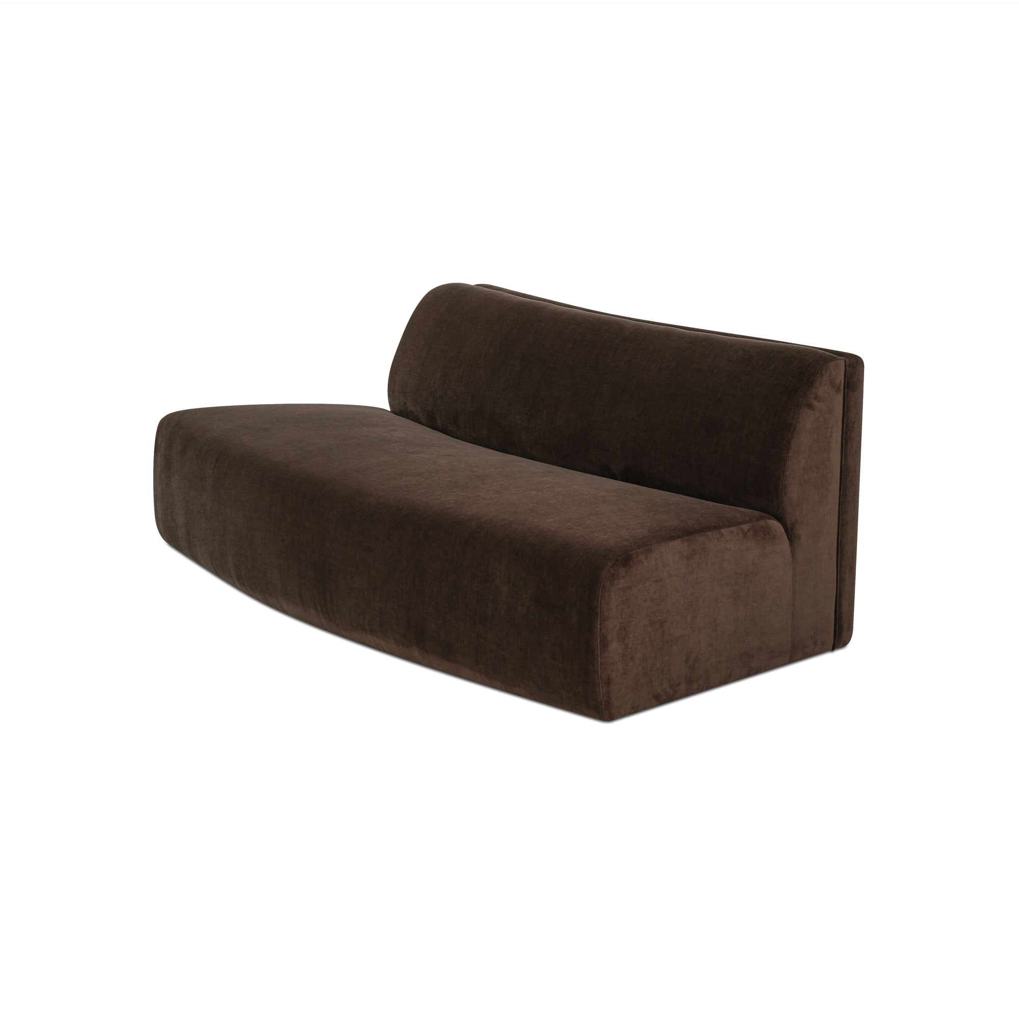 Naomi Convex Sofa Dark Brown