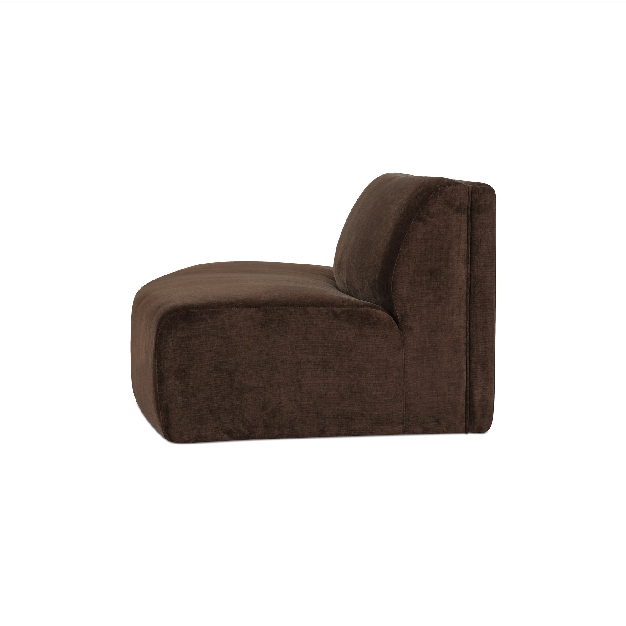 Naomi Convex Sofa Dark Brown