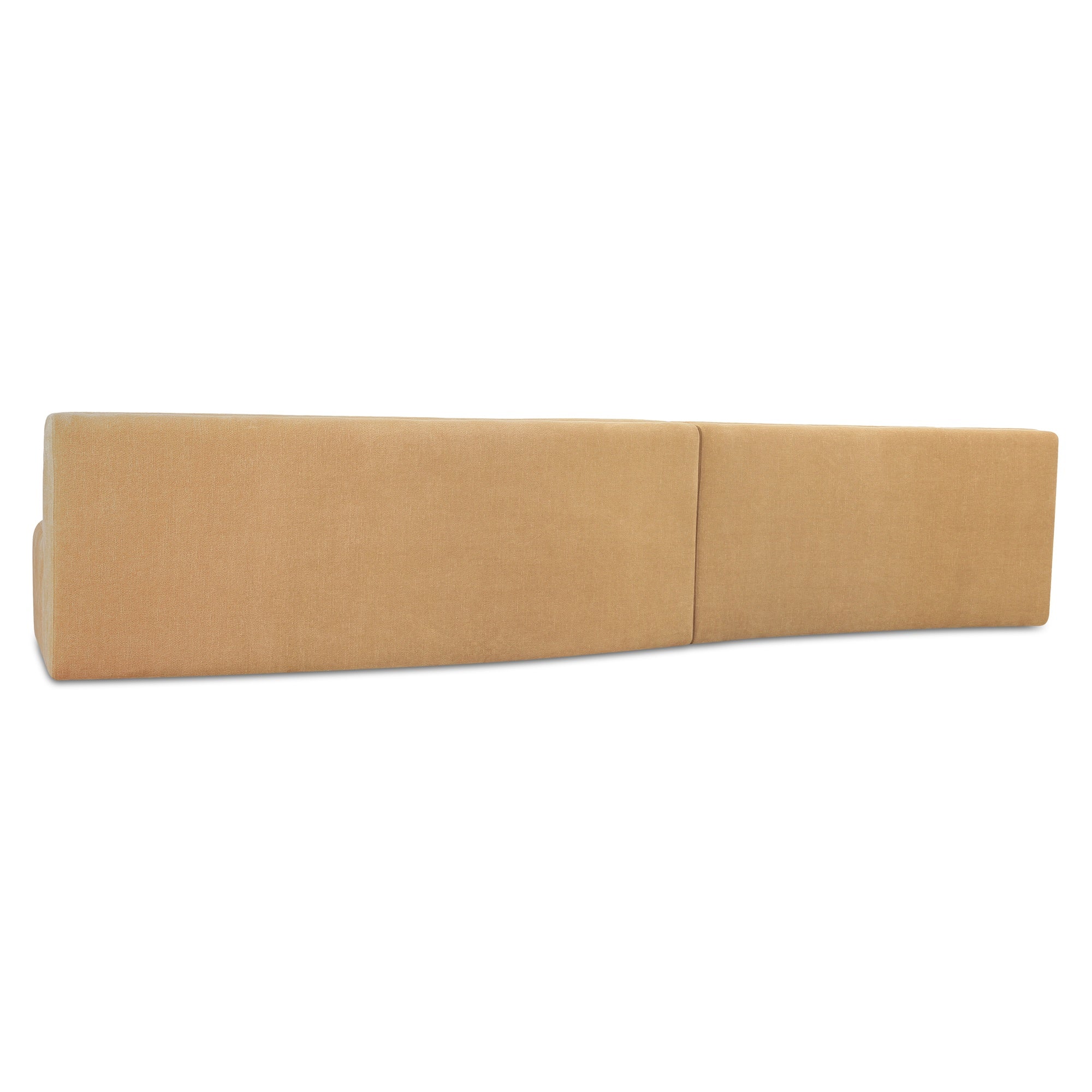 Naomi 2 Piece Wave Modular Sectional Golden Yellow