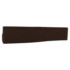 Naomi 2 Piece Wave Modular Sectional Dark Brown