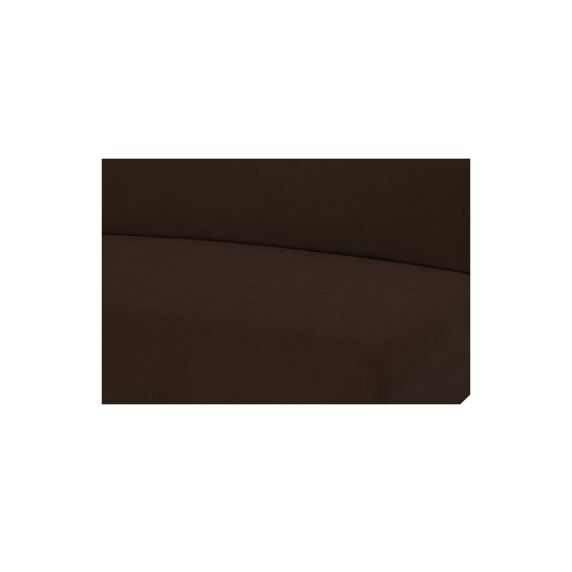 Naomi 2 Piece Concave Modular Sectional Dark Brown