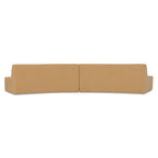 Naomi 2 Piece Convex Modular Sectional Golden Yellow