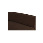 Naomi 2 Piece Convex Modular Sectional Dark Brown