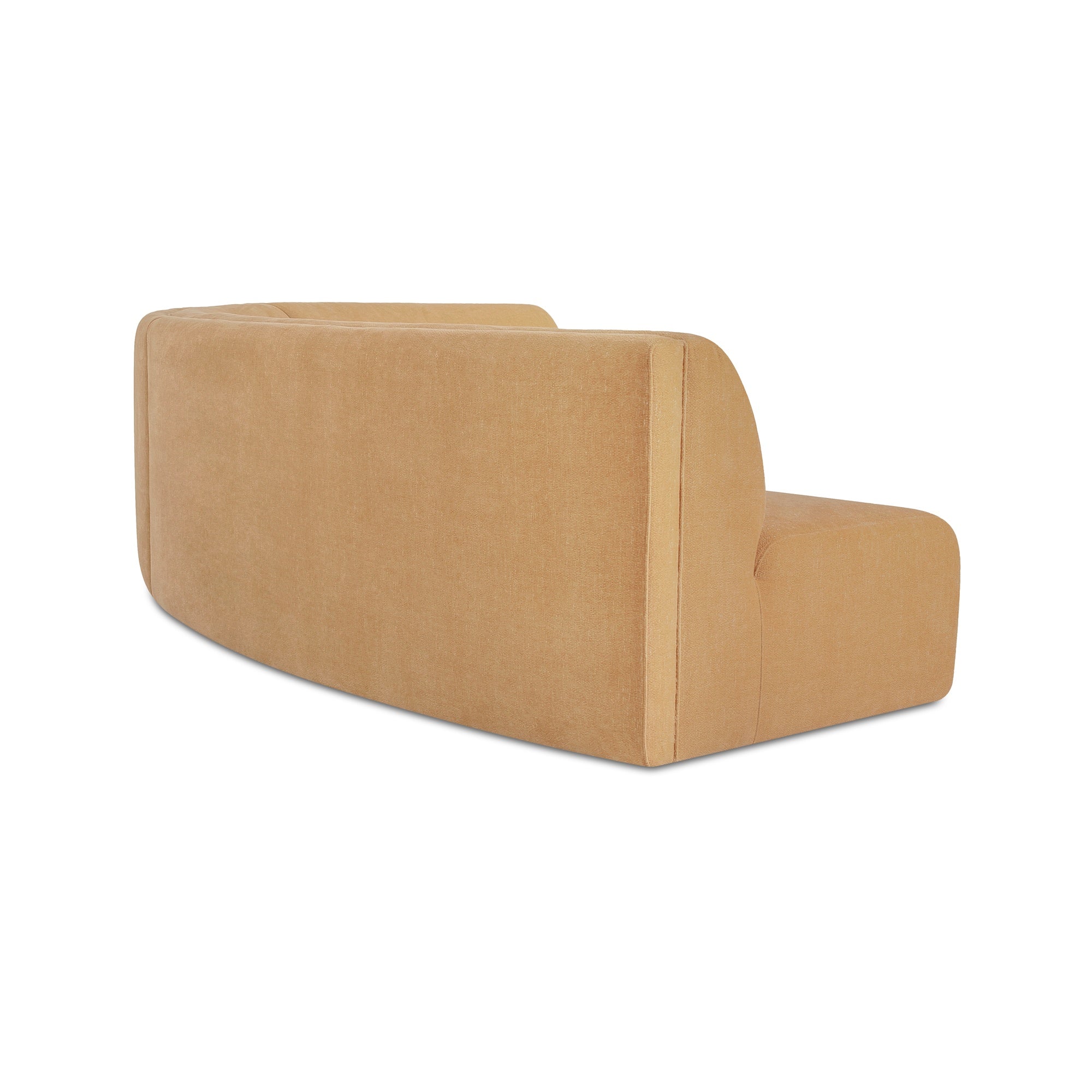 Naomi 3 Piece Concave Modular Sectional Golden Yellow