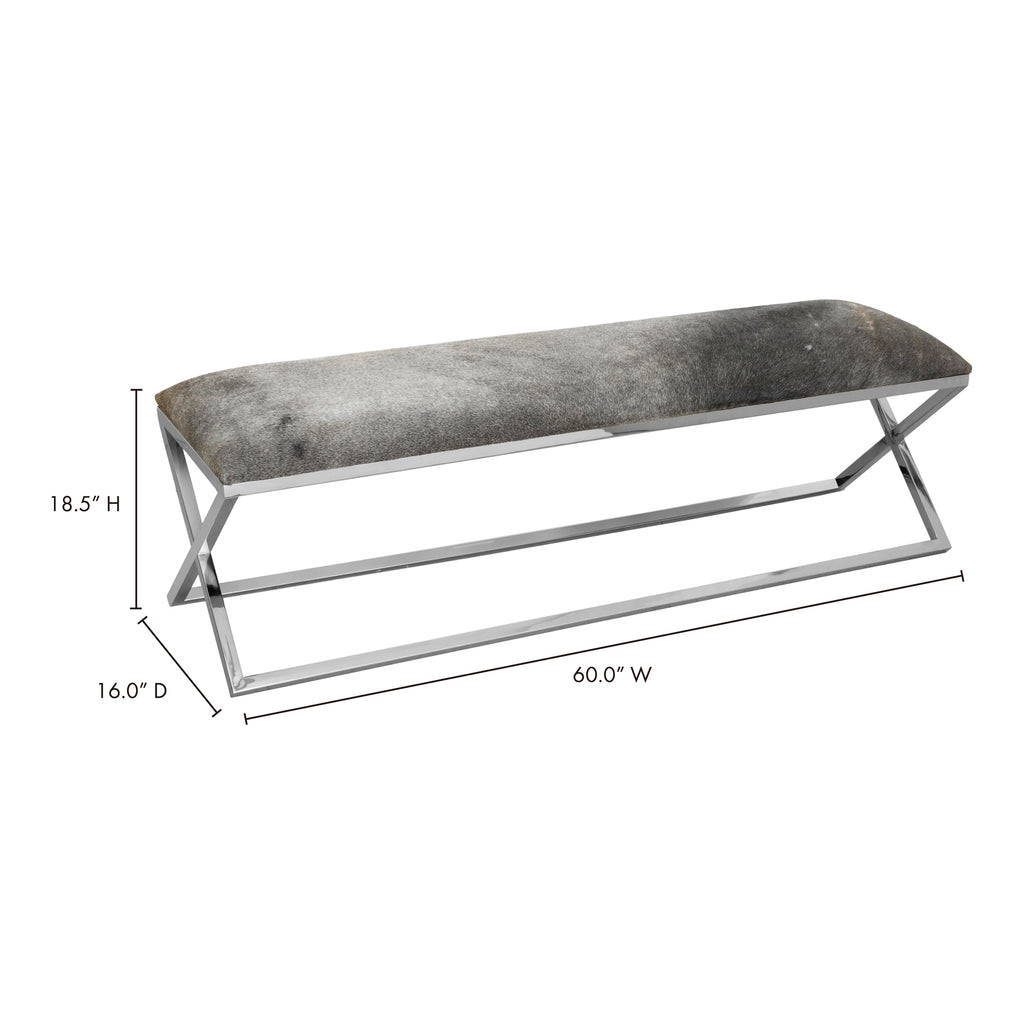 Rossi Bench Grey