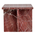 Blair Accent Table Rosso Levanto Marble