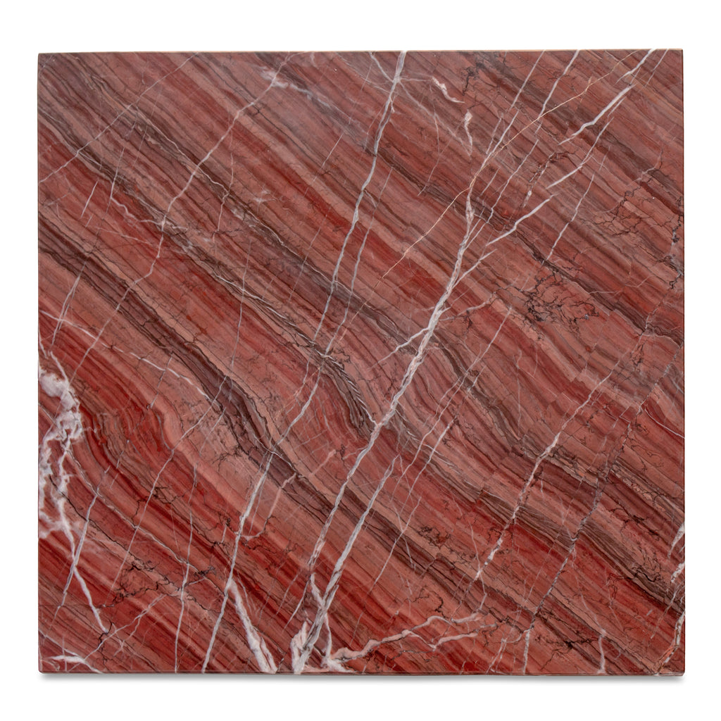 Blair Accent Table Rosso Levanto Marble