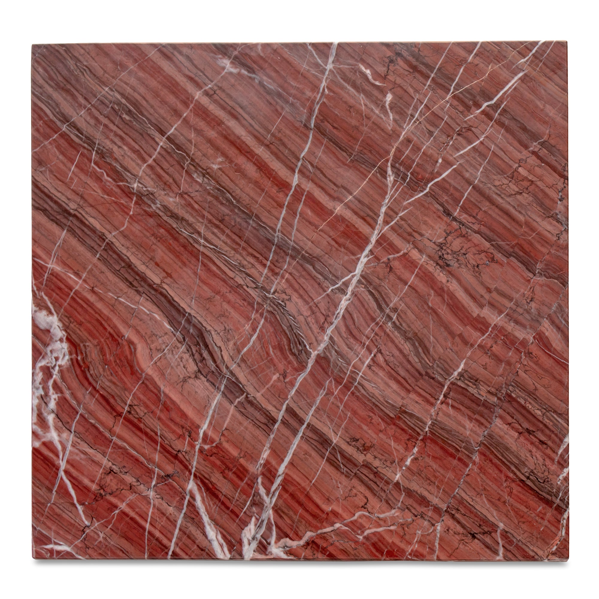 Blair Accent Table Rosso Levanto Marble