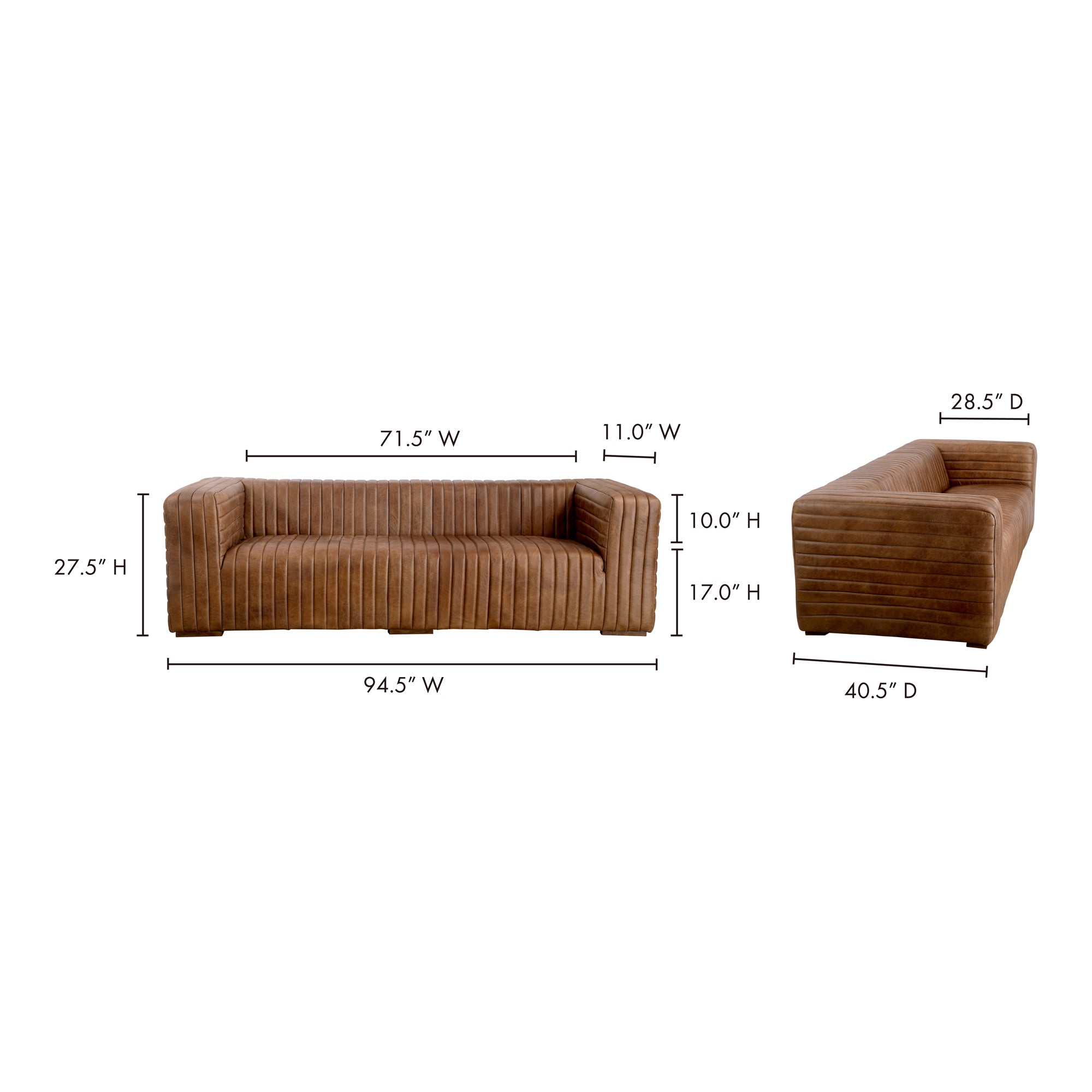 Castle Sofa Brown