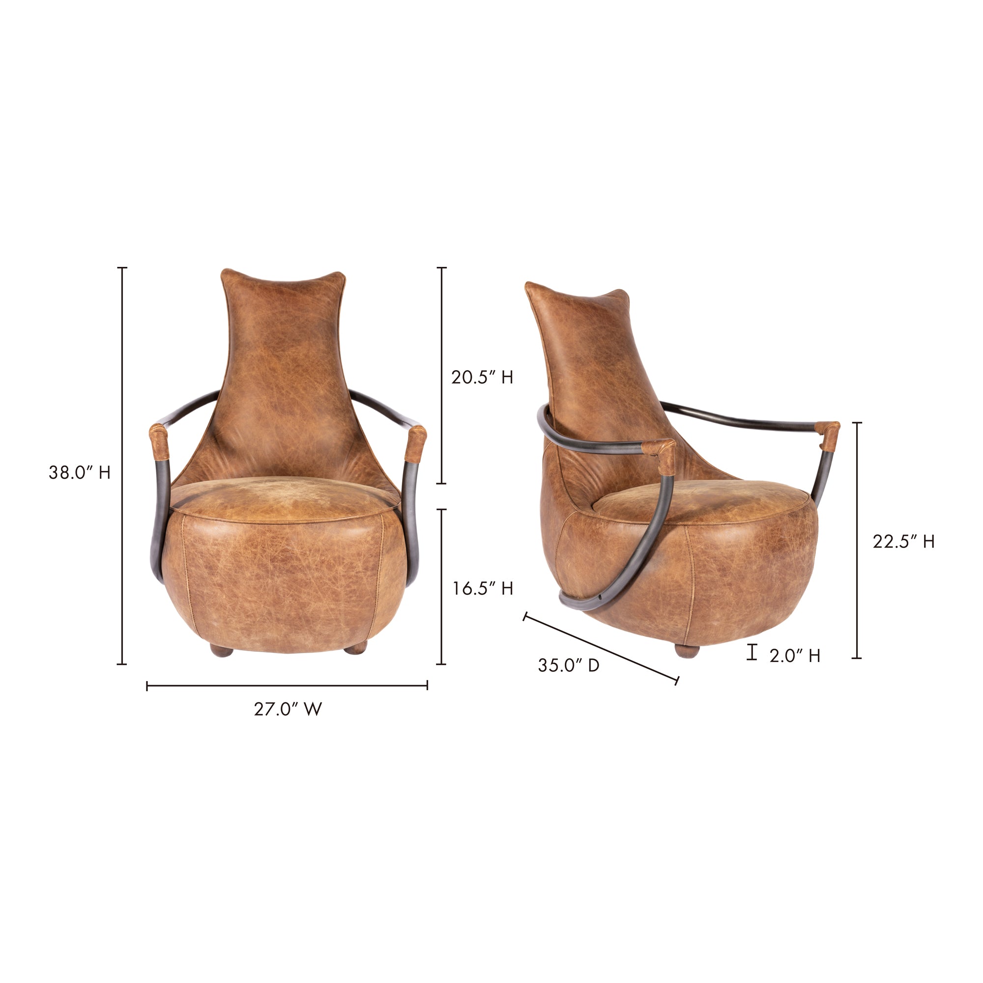 Carlisle Club Chair Brown