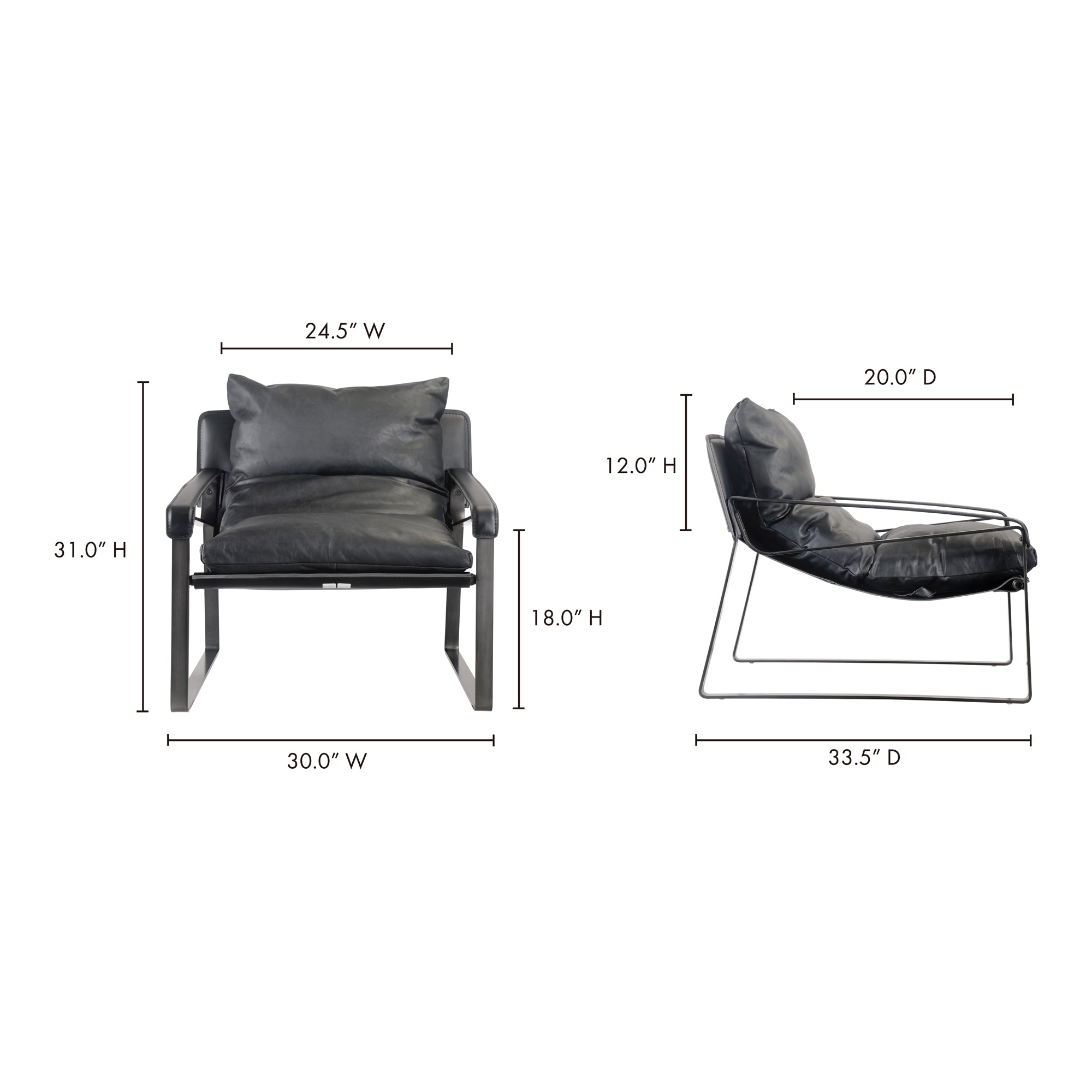 Connor Club Chair Black