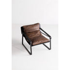 Connor Club Chair Open Road Brown Leather