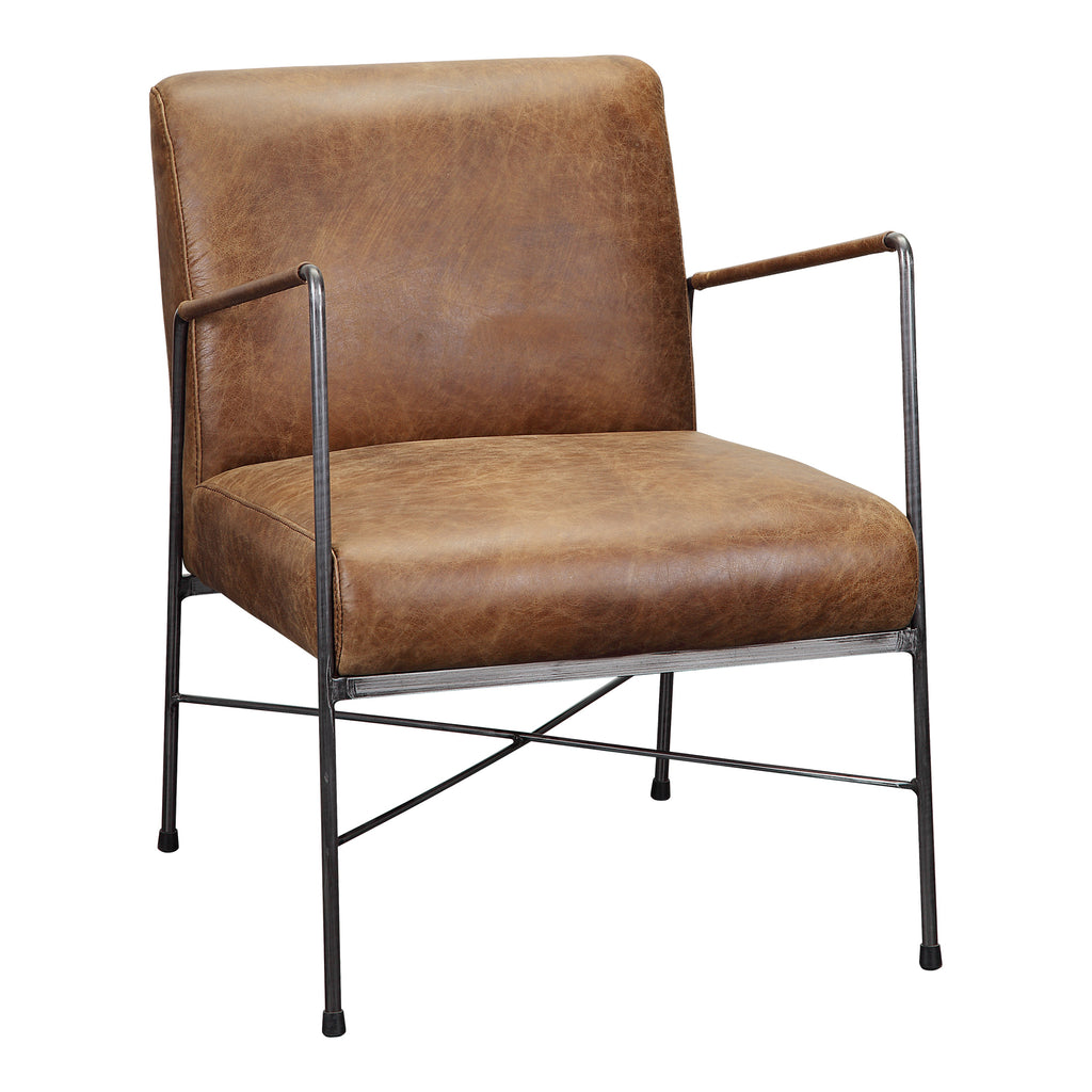 Dagwood Leather Armchair Open Road Brown