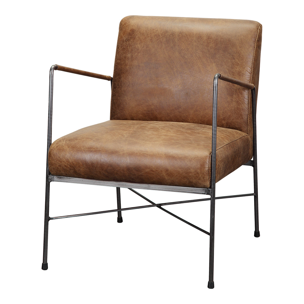 Dagwood Leather Armchair Open Road Brown