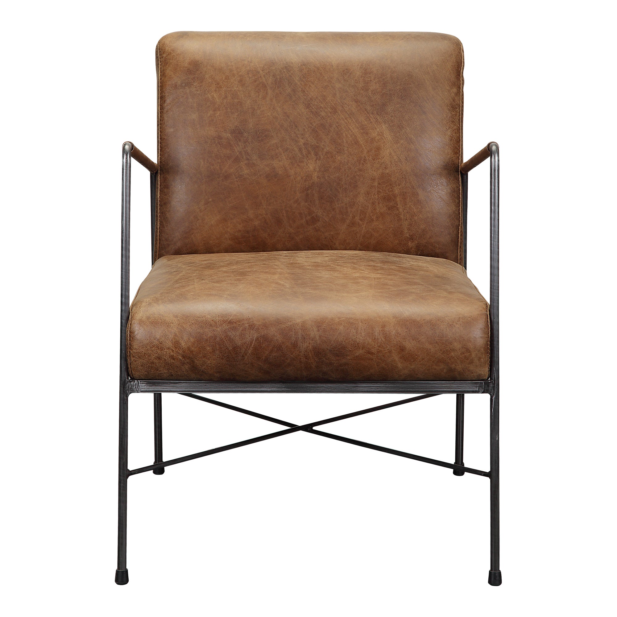 Dagwood Leather Armchair Open Road Brown