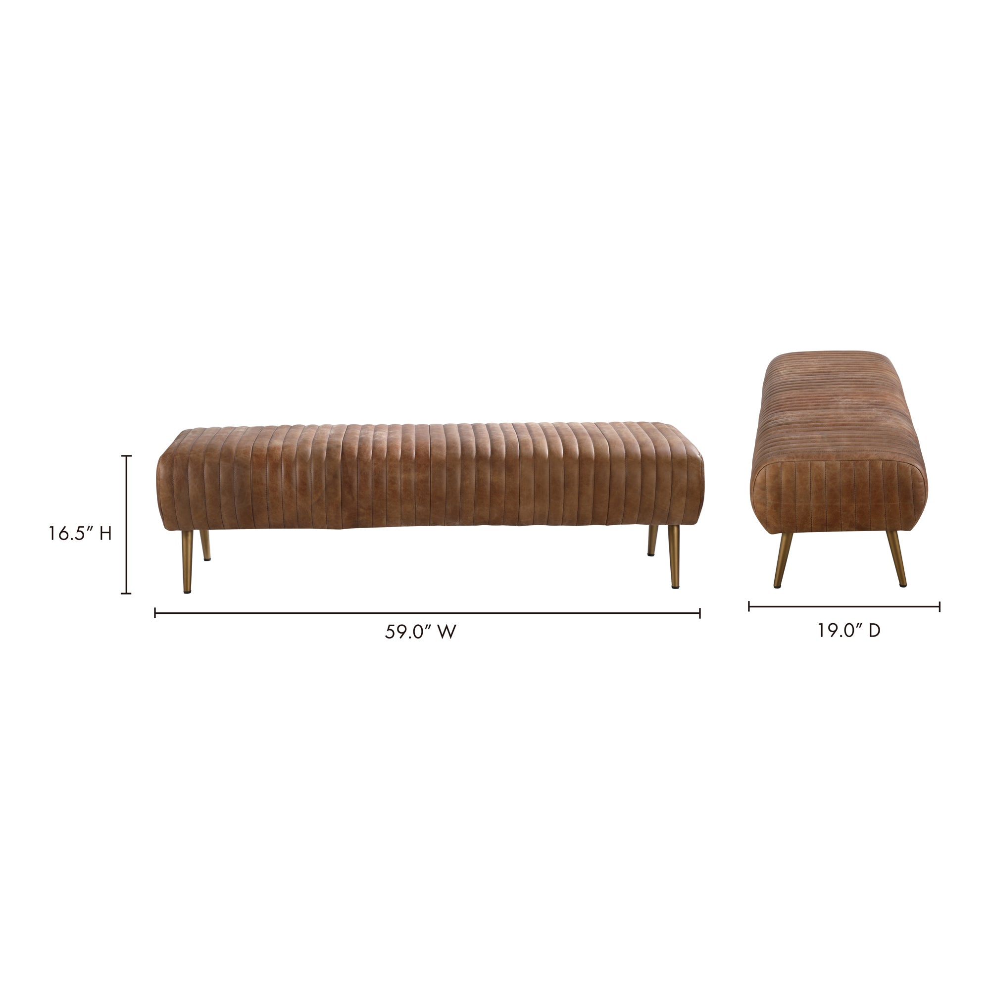 Endora Bench Open Road Brown