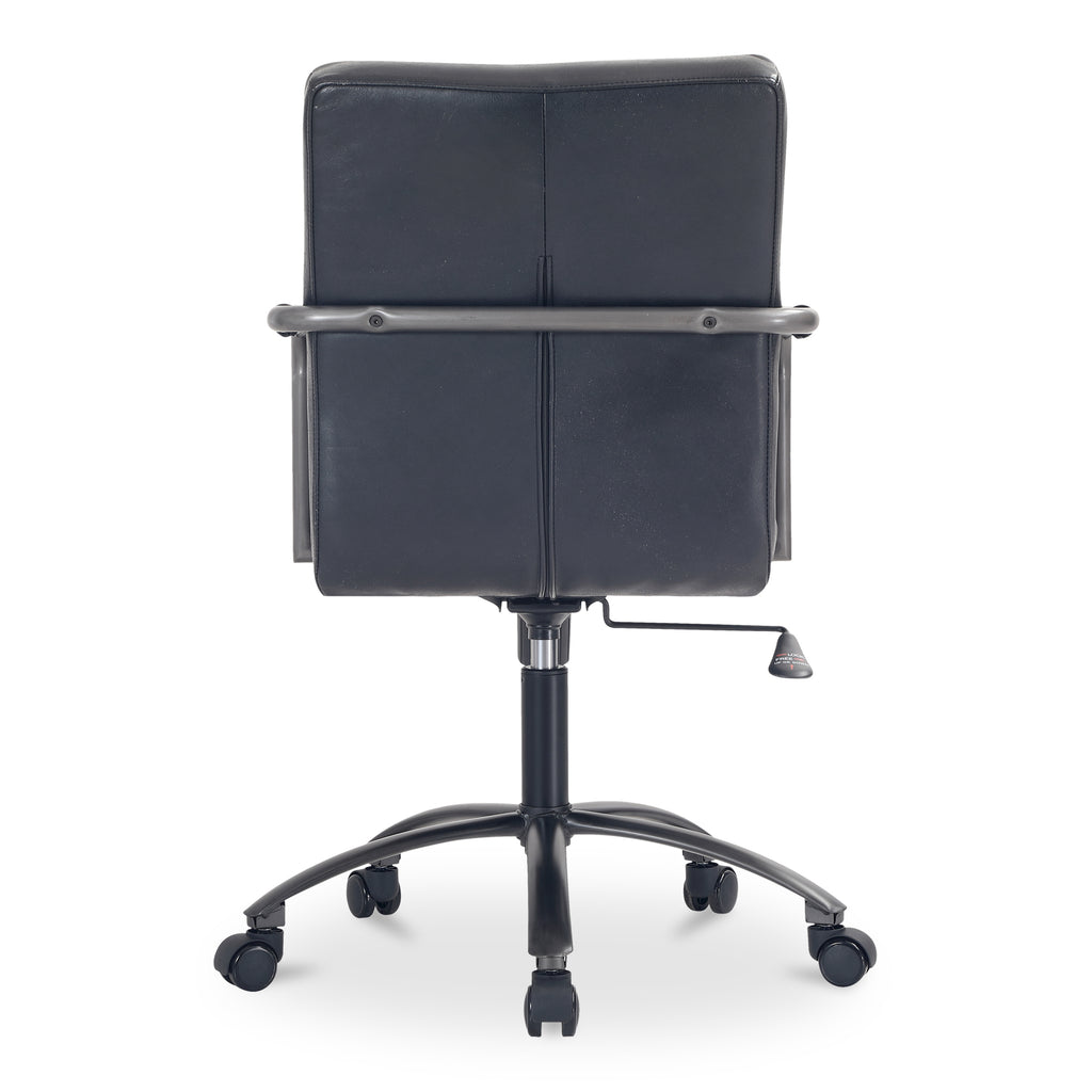 Roy Office Chair Black Leather