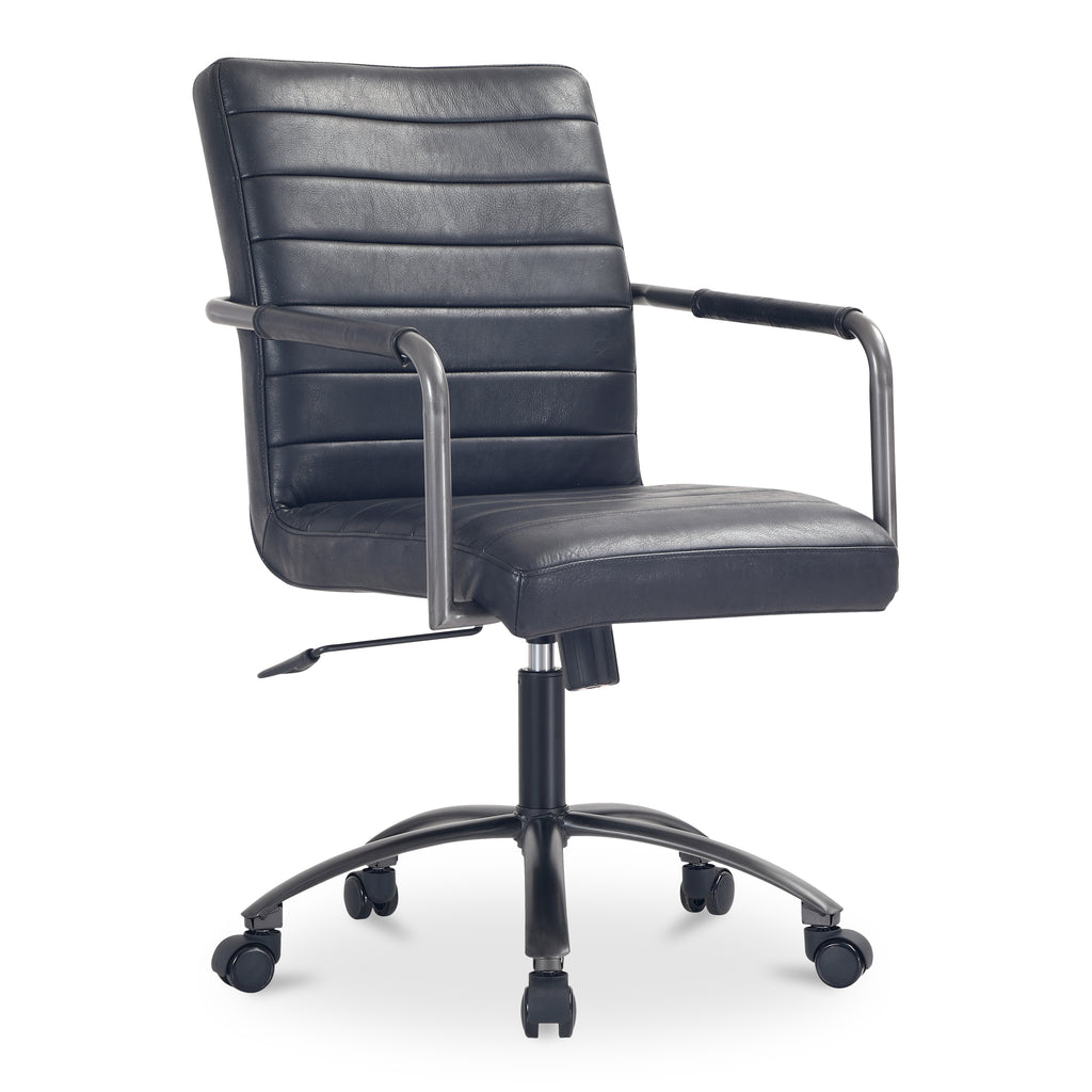 Roy Office Chair Black Leather