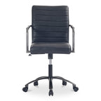 Roy Office Chair Black Leather