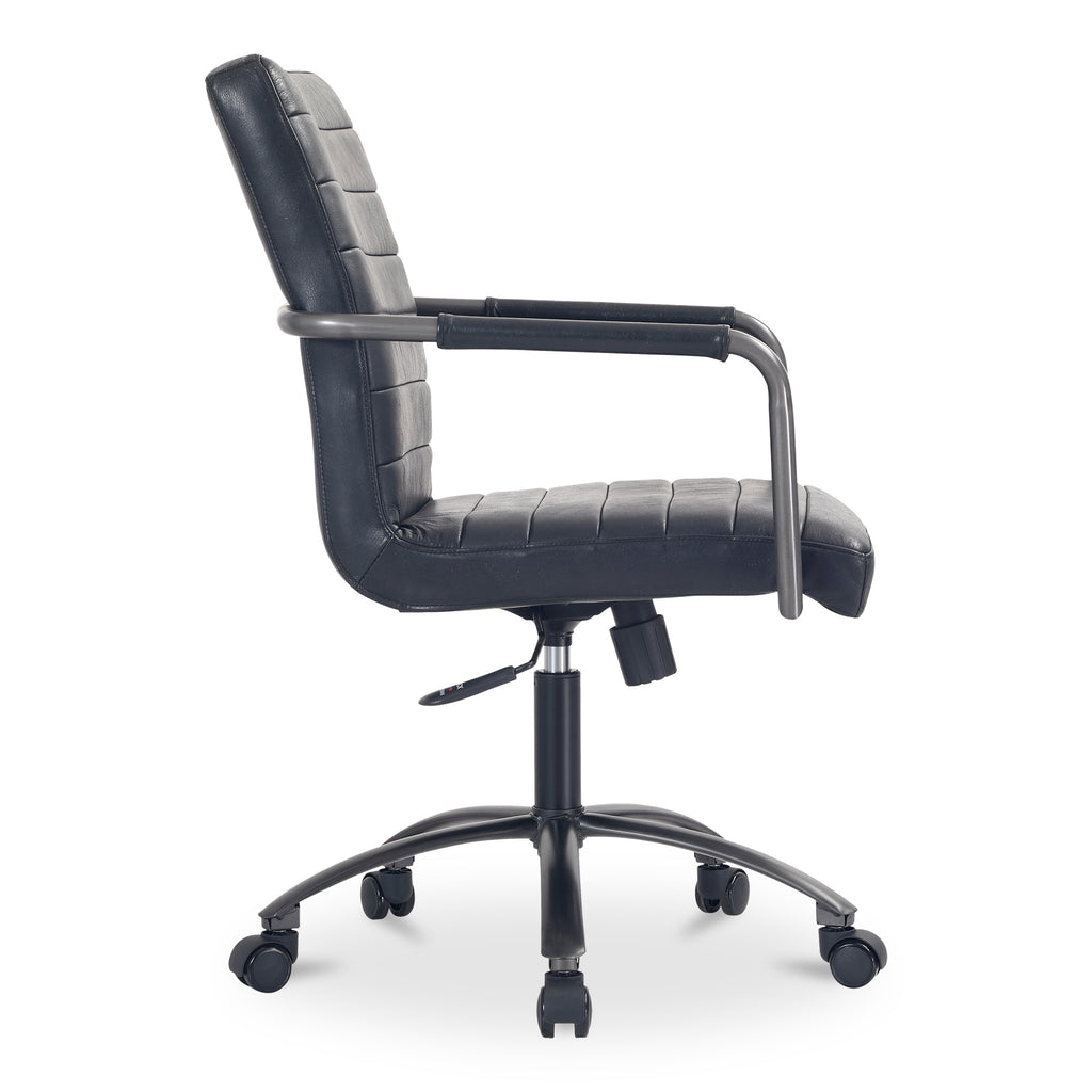Roy Office Chair Black Leather
