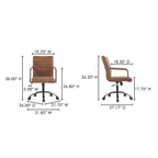 Roy Office Chair Open Road Brown Leather