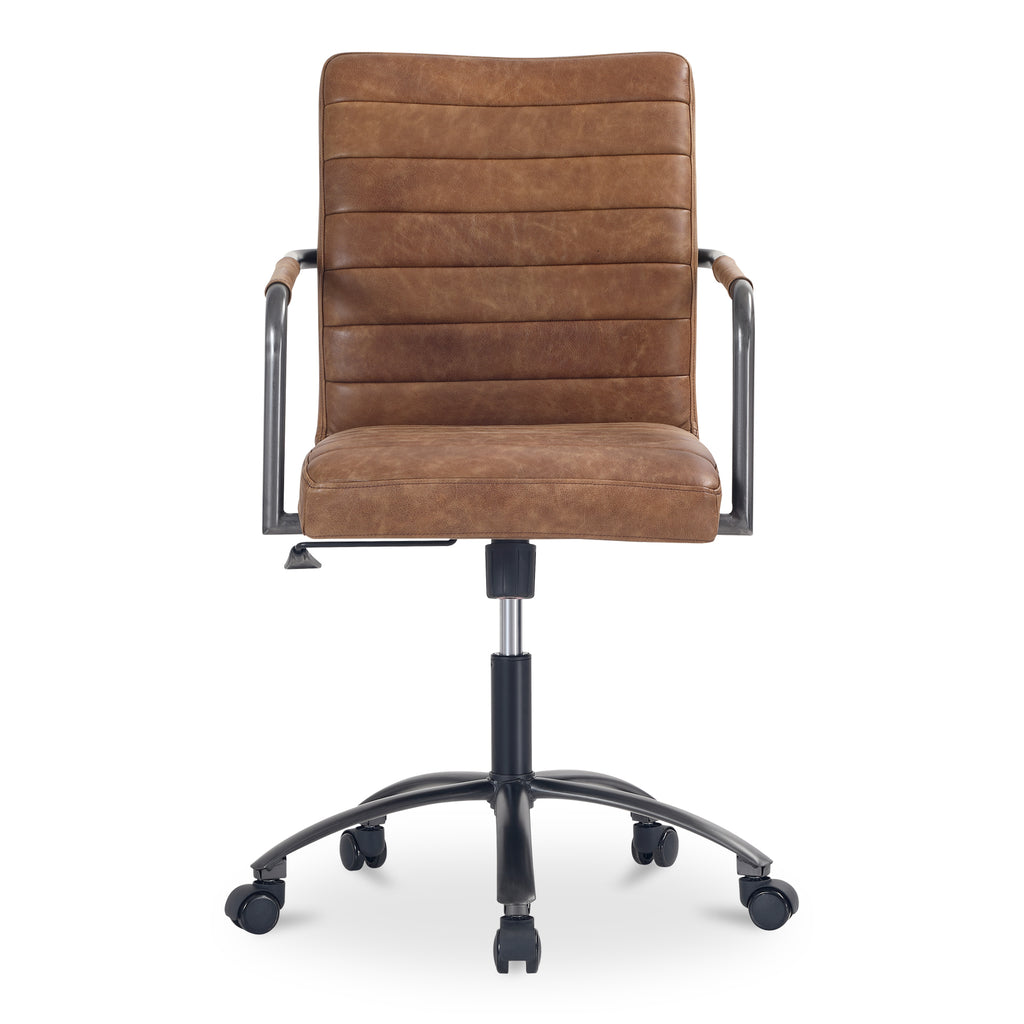Roy Office Chair Open Road Brown Leather