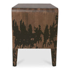 Iris Nightstand Distressed Black