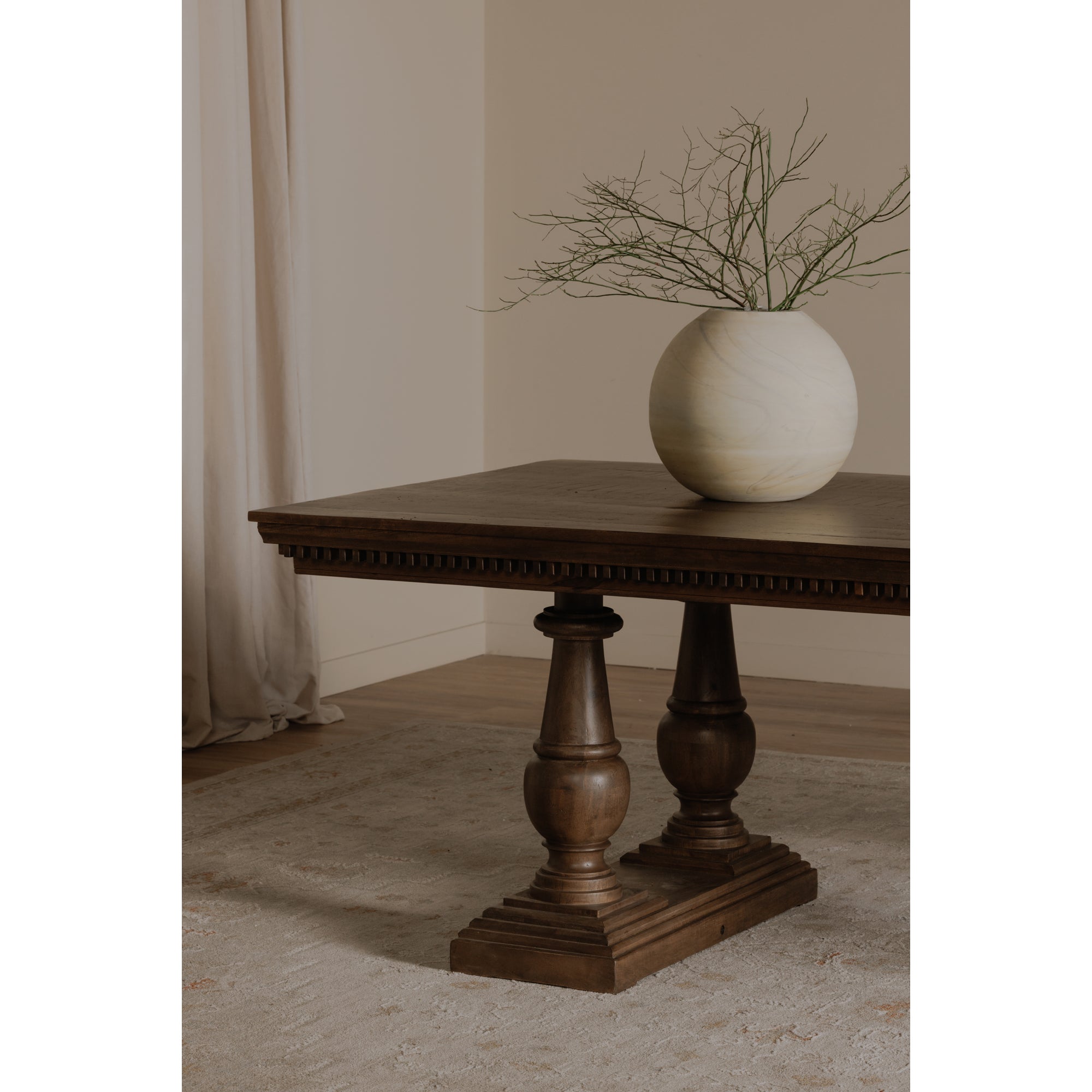 Everson Dining Table Brown
