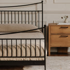 Monet Queen Bed Black