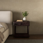 Tabitha Nightstand Dark Brown