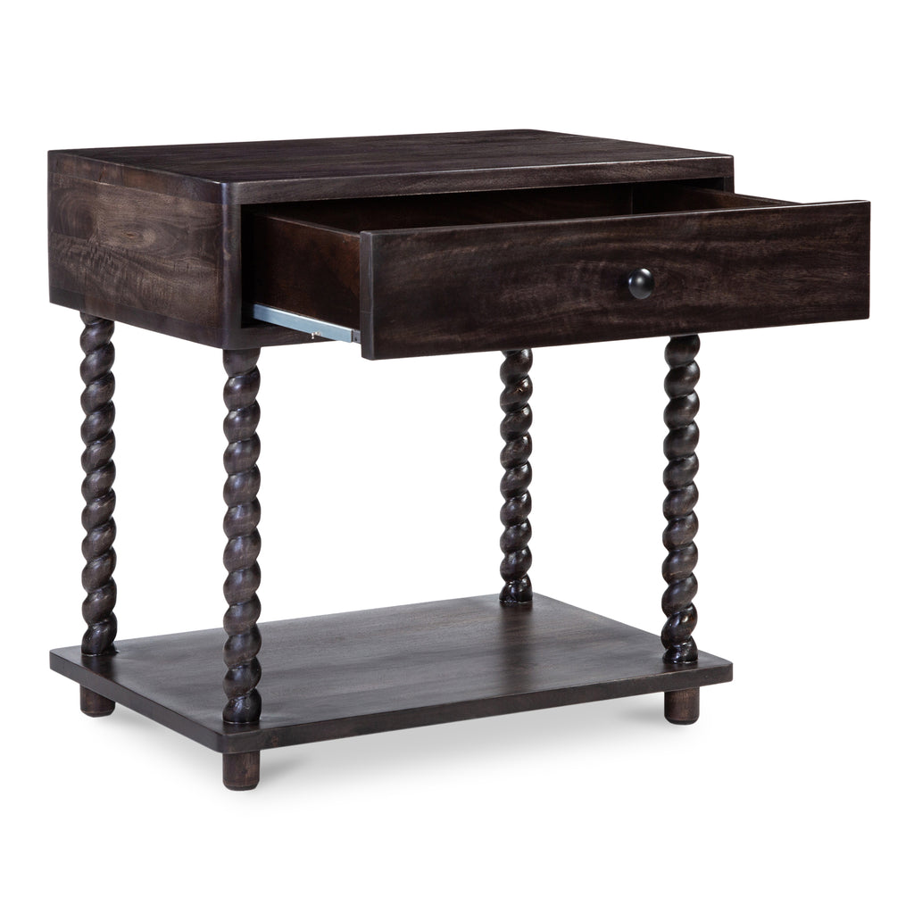 Tabitha Nightstand Dark Brown