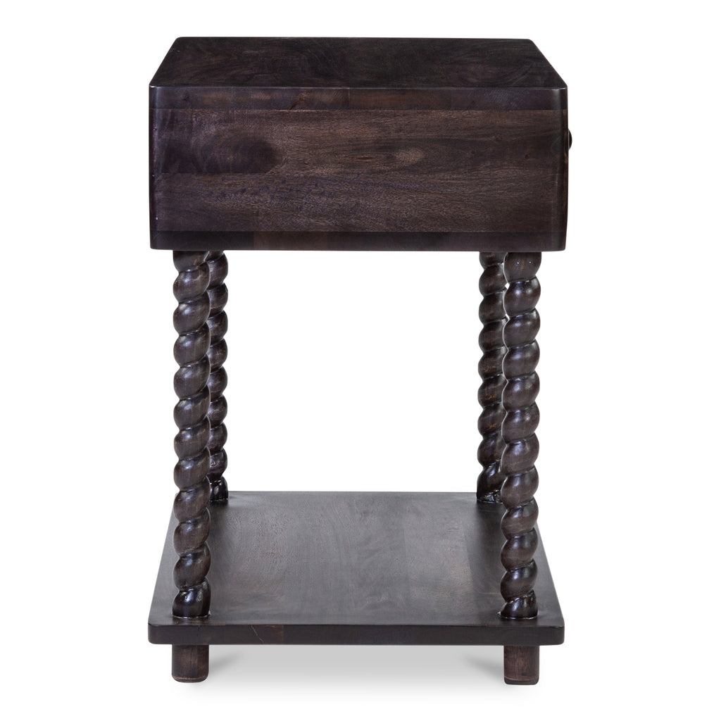 Tabitha Nightstand Dark Brown