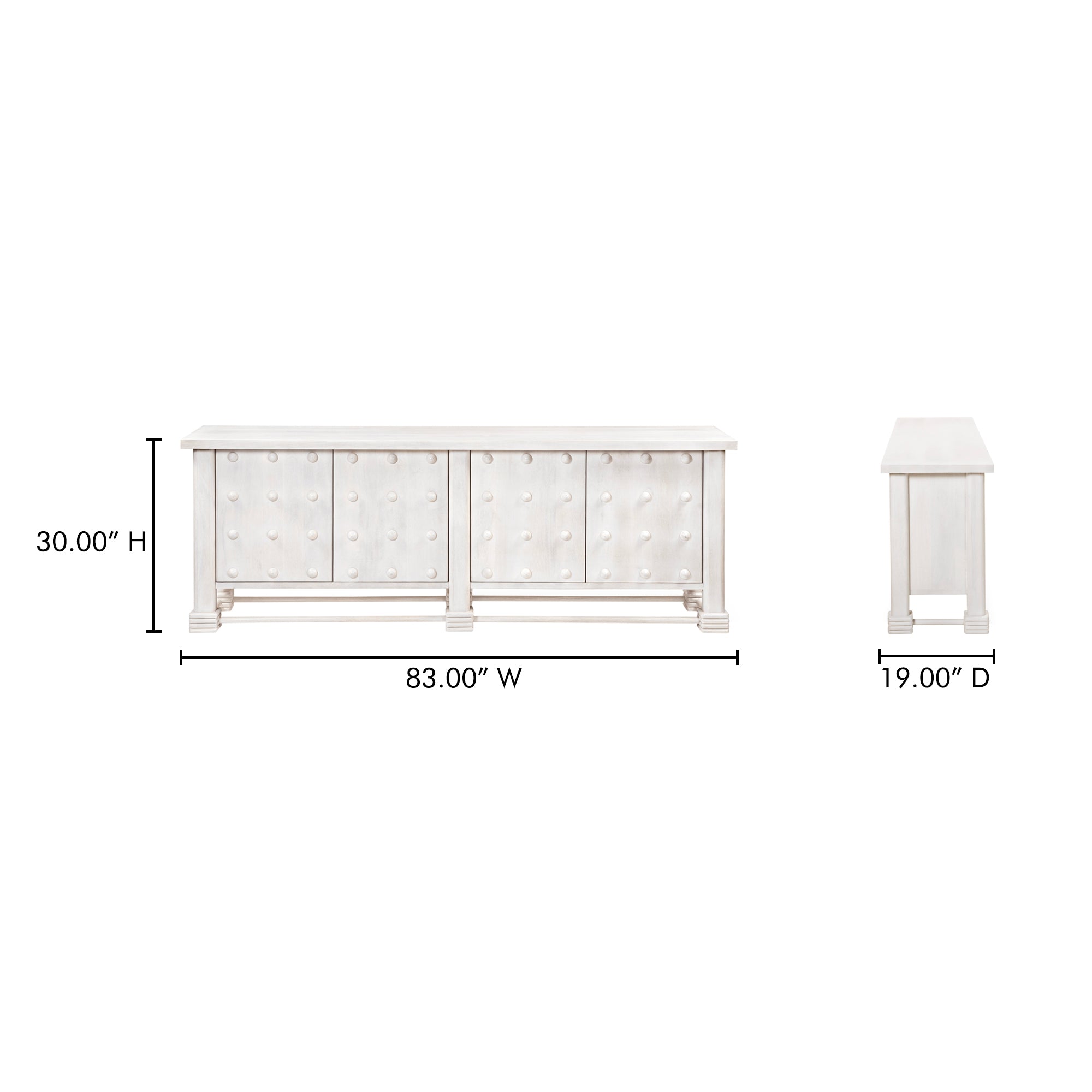 Clement Sideboard Whitewashed