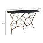 Nate Slate Console Table Dark Grey