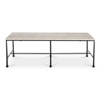 River Coffee Table Botticino Marble