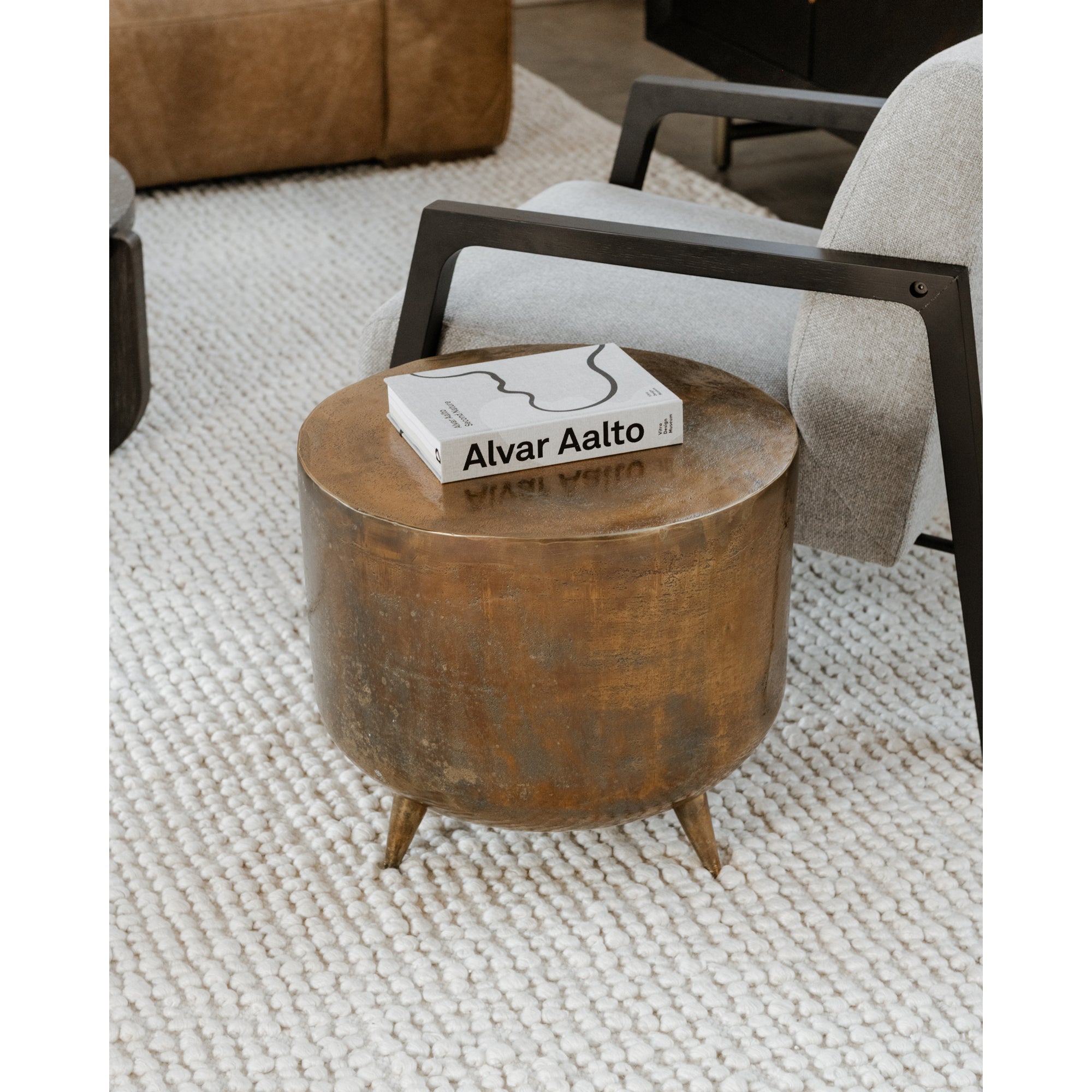 Kettel Accent Table Brass