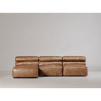 Ramsay Leather Chaise Tan