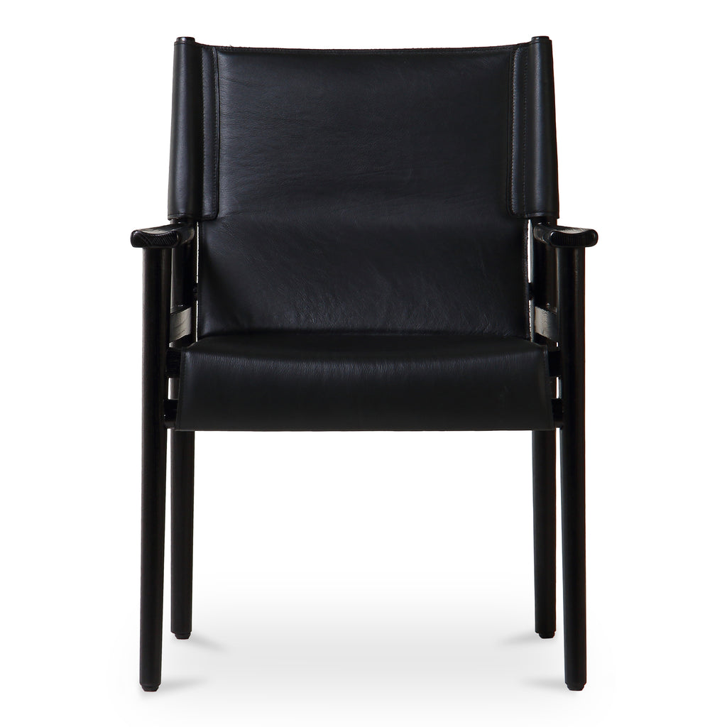 Remy Arm Chair Black Leather