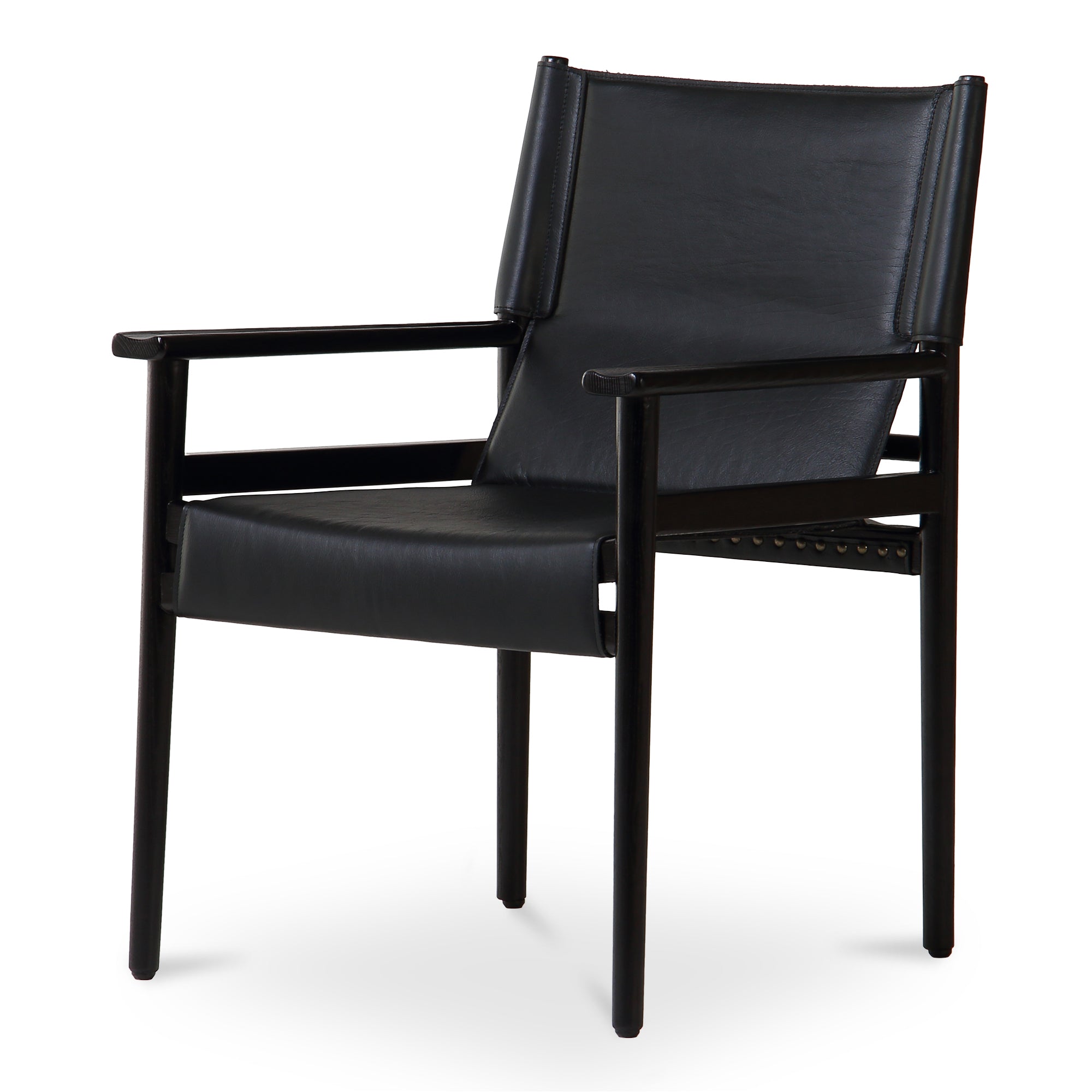 Remy Arm Chair Black Leather