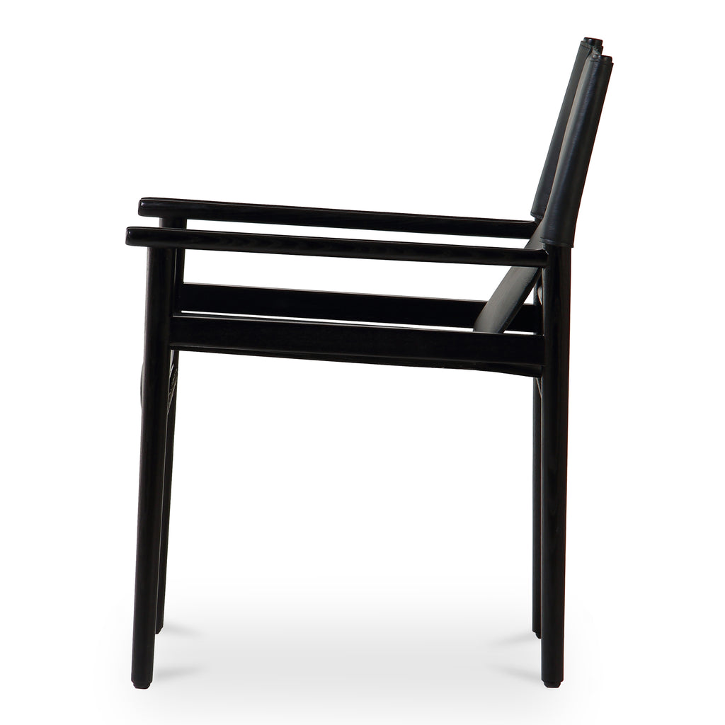 Remy Arm Chair Black Leather