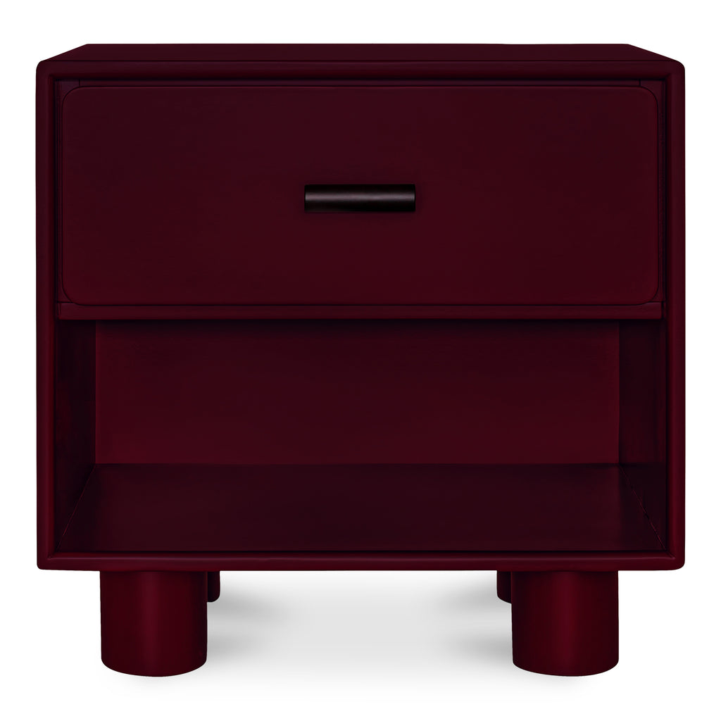 Jolene Nightstand Deep Red