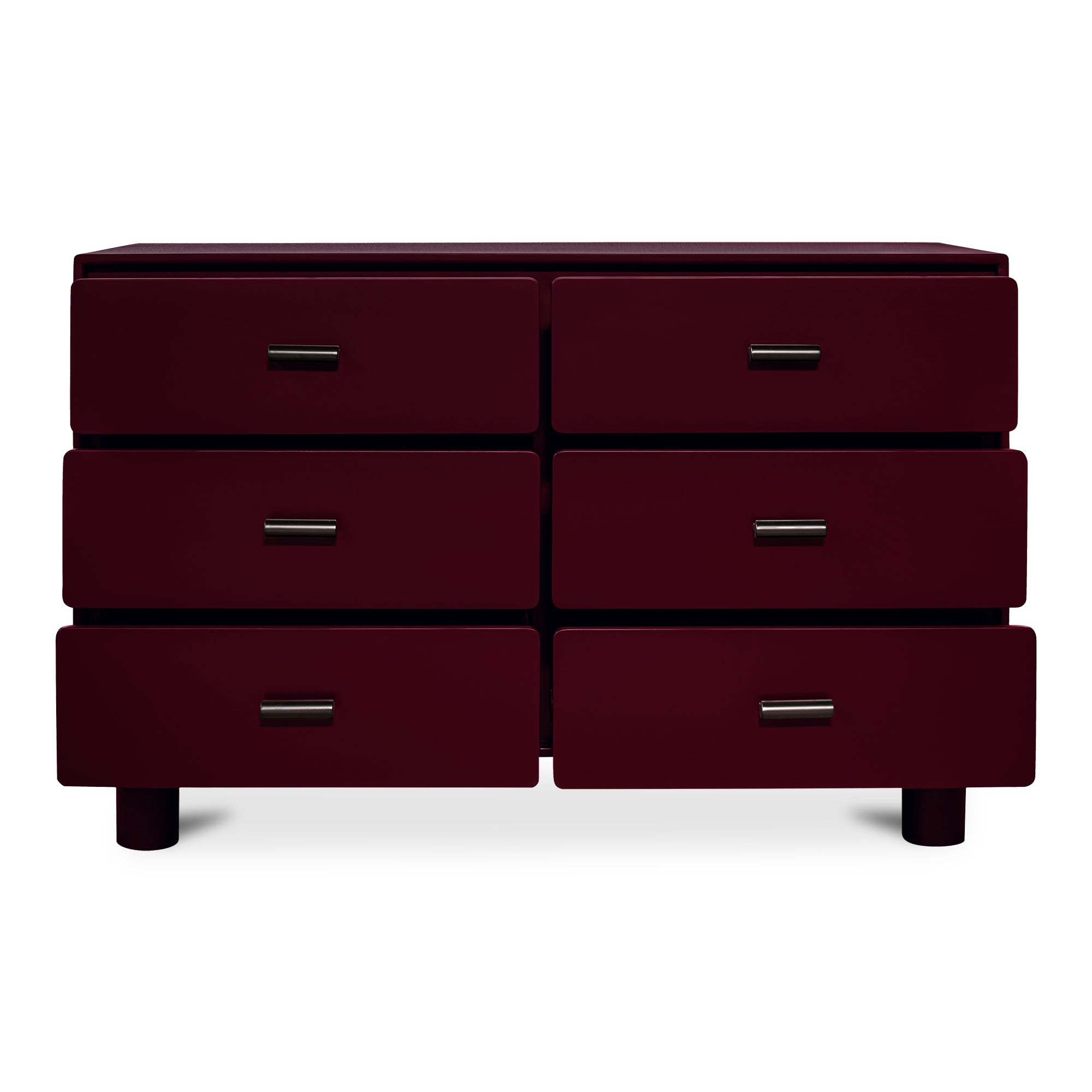 Jolene 6 Drawer Dresser Deep Red